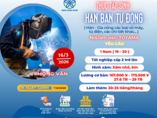 | TOYAMA | TUYỂN 1 NAM HÀN BÁN TỰ ĐỘNG TẠI NHẬT BẢN